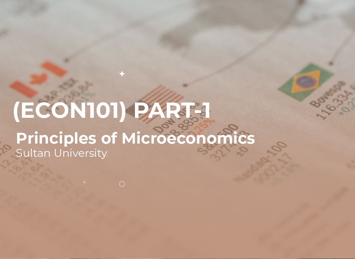 Sultan University Principles of Microeconomics (ECON 101) Part1