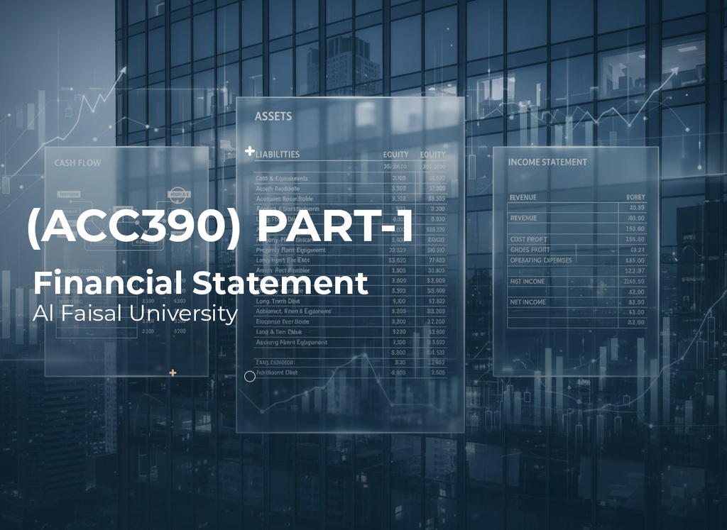 Alfaisal University Financial Statement (ACC 390) Part 1