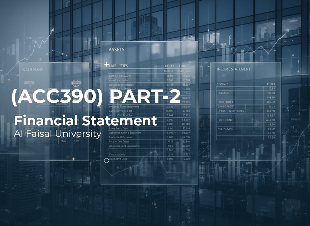 Alfaisal University Financial Statement (ACC 390) Part 2