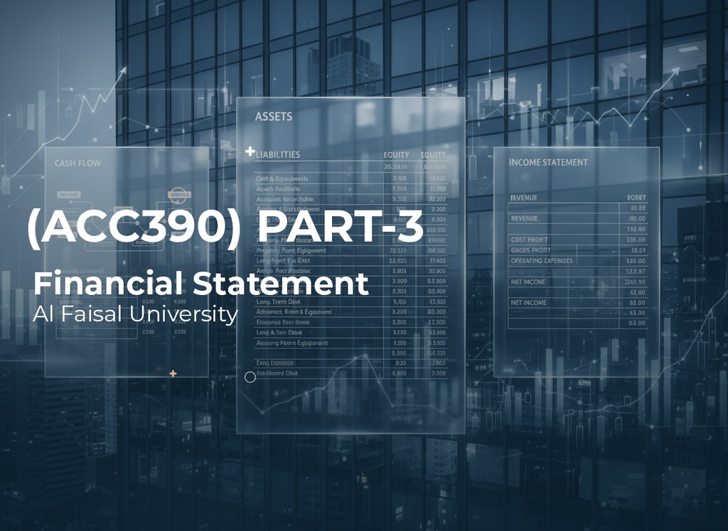 Al Faisal University Financial Statement(ACC390) Part 3