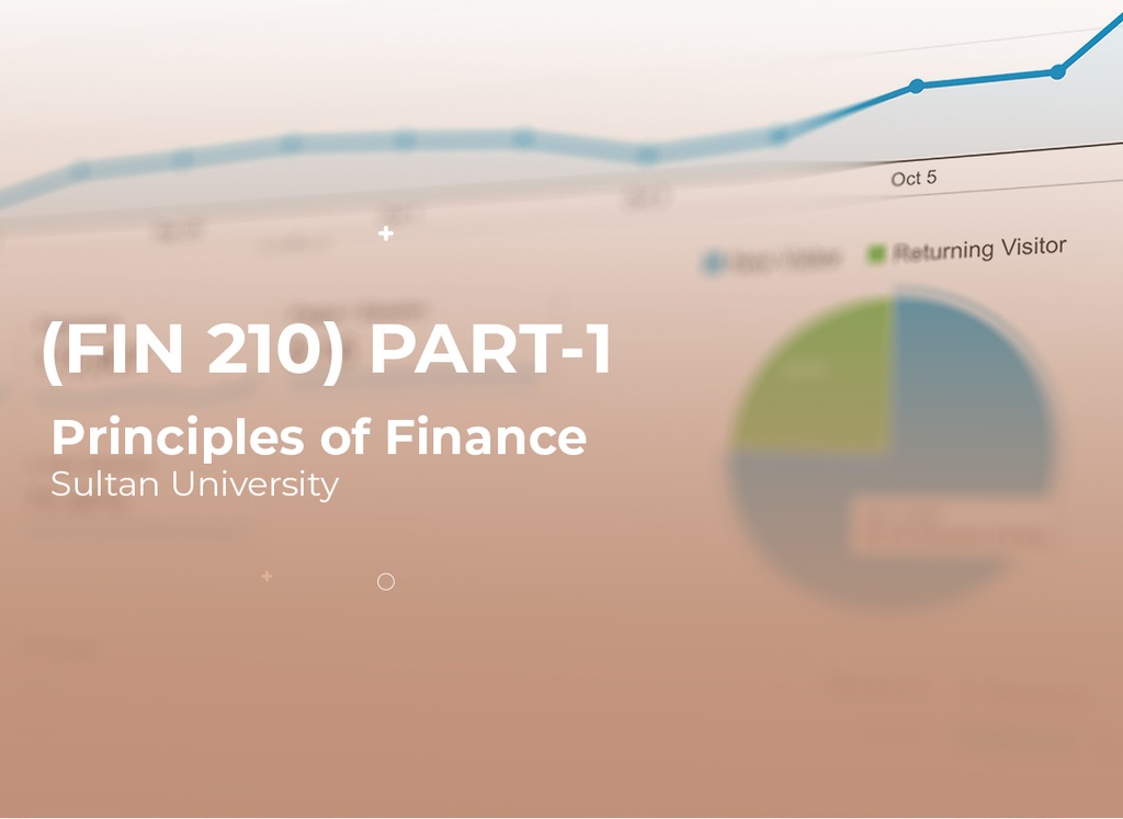 Sultan University Principles of Finance (FIN210) Part1