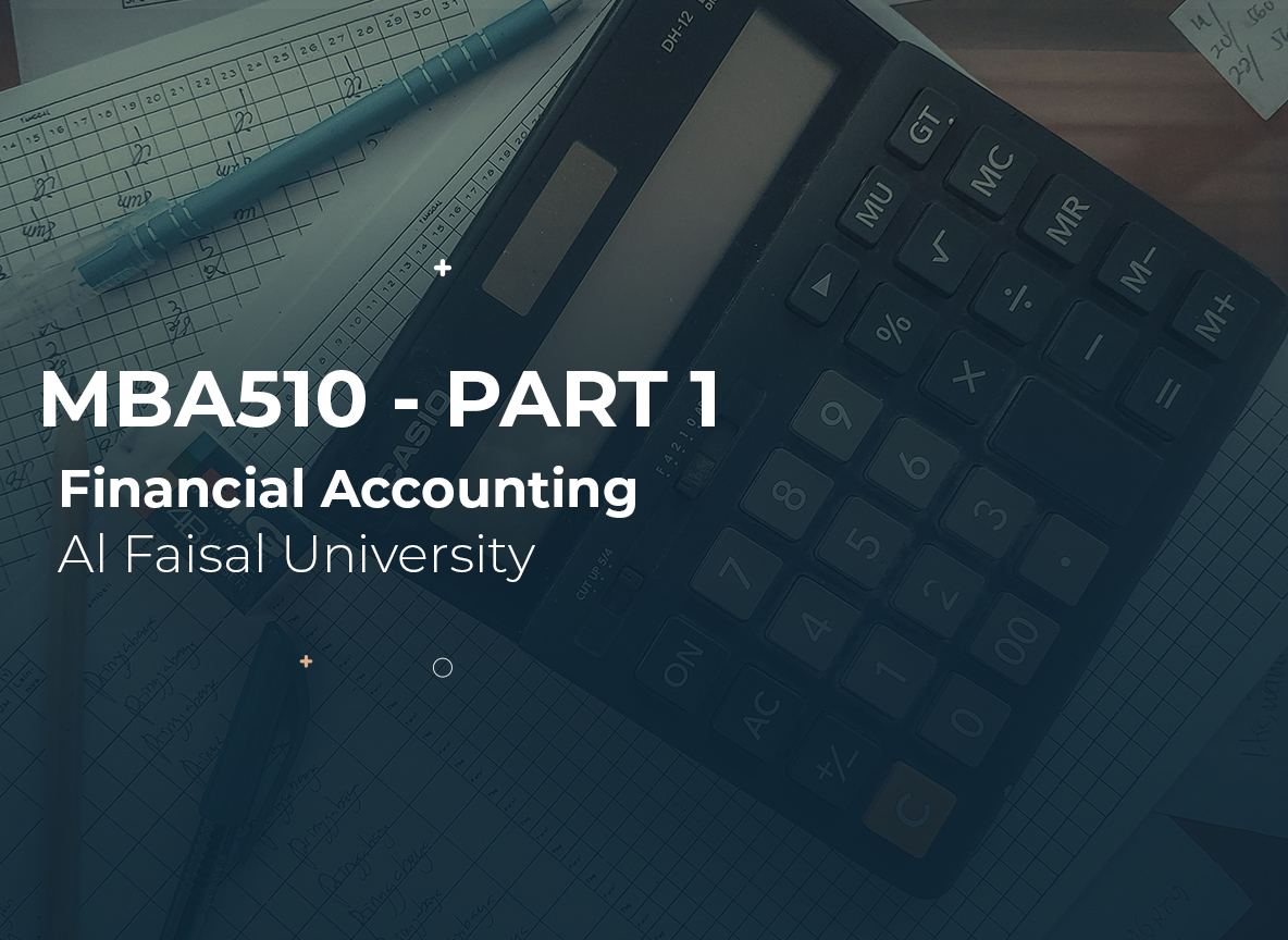 Alfaisal University Financial Accounting (MBA510) Part 1